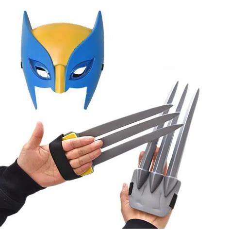 X men Wolverine claws 25cm ABS Action Figure Toys Logan claws plastic superhero weapons mask ...