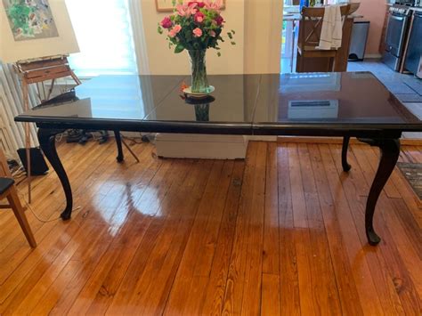 black lacquer dining room table - Windsor Terrace, NY Patch