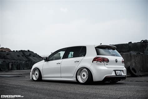 Sexy In White // Yasunobu's USDM Style VW Golf. | StanceNation™ // Form ...