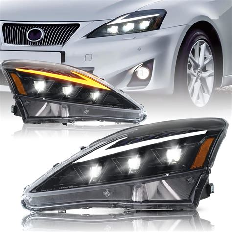 Full LED Projector Headlights For 2006-2012 Lexus IS250, IS250C, IS350 ...