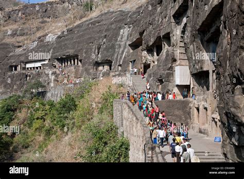 Ajanta caves. Maharashtra. India Stock Photo - Alamy