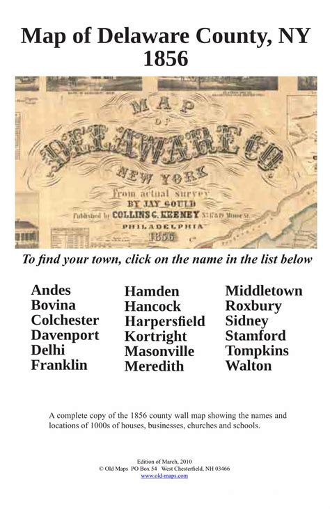 (PDF) Map of Delaware County, NY 856 - Old Maps - DOKUMEN.TIPS