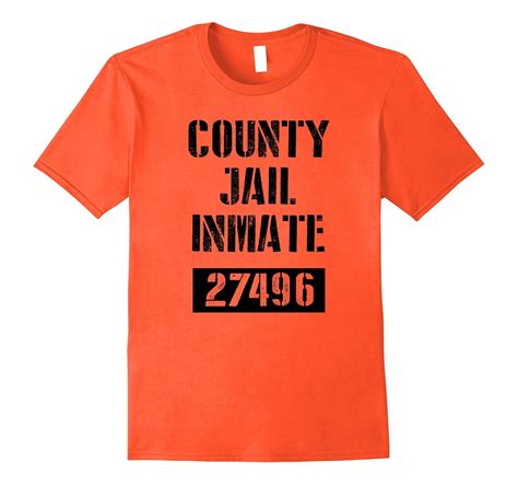 County Jail Inmate Prisoner Costume T-Shirt-T-Shirt – Managatee