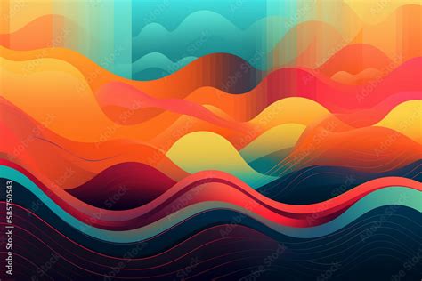 Vibrant Abstract Background. An abstract background illustration ...