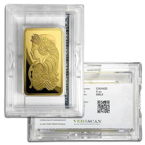 5 oz PAMP Suisse Gold Bar for Sale - Money Metals