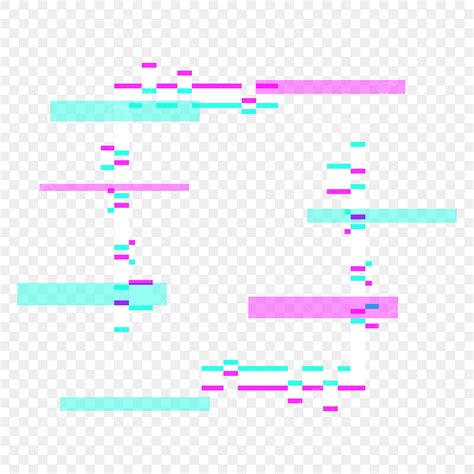 Glitch Font Effect Vector Hd PNG Images, Glitch Effect Border Design ...