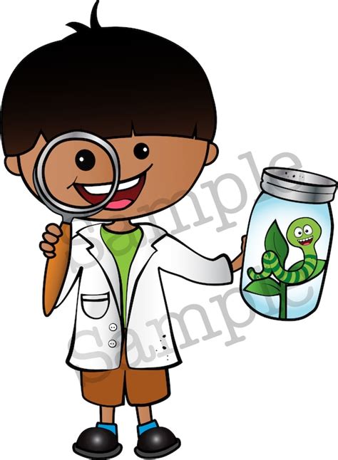 Child Scientist Clipart