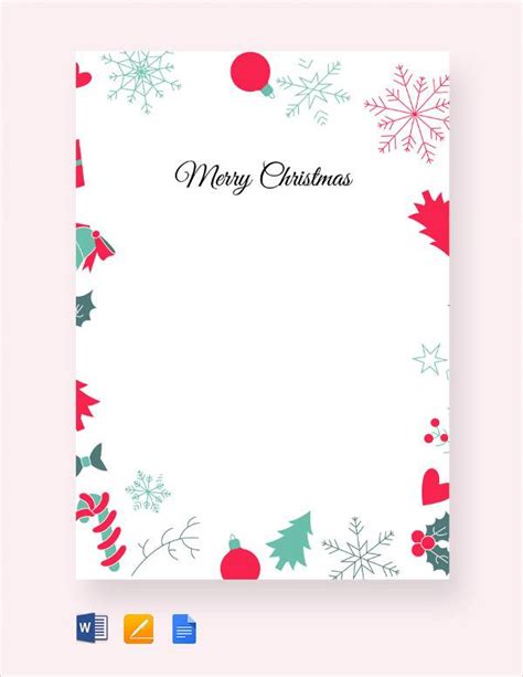 Printable Christmas Letter Templates