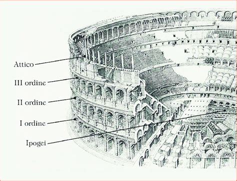 Ancient Roman Colosseum Diagram