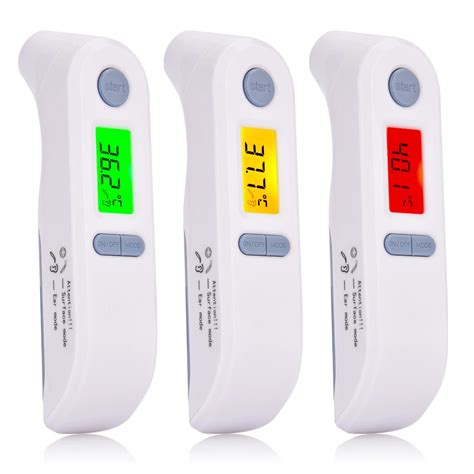 Baby Adult Ear Thermometer LCD Forehead Ear Body Infrared Digital Thermometer Fever Alarm ...