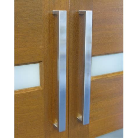 Square Pull Handles Stainless Steel Various Lengths From 280 to 600mm Long - Lock and Handle