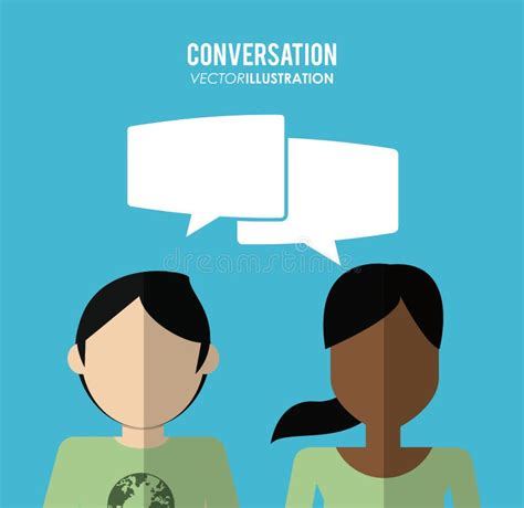 Conversation icons design stock vector. Illustration of female - 63368701