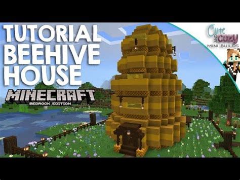 Cute Beehive House Tutorial How to build it Minecraft Bedrock edition 1 ...