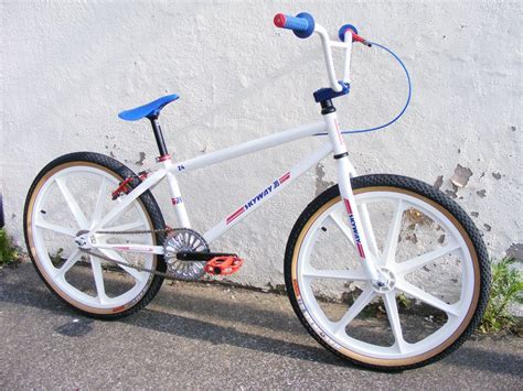Skyway T/A 24 Custom White/Red/Blue - Alans BMX Bicycle Sport, Bmx Bicycle, Skyway Bmx, Bmx ...