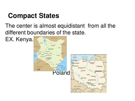 Chapter 8 political geography Shapes of States