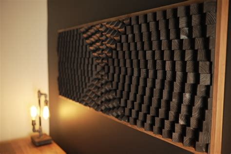 Acoustic Panel 3d Wood Wall Art, Wooden Wall Decor, Sound diffuser ...