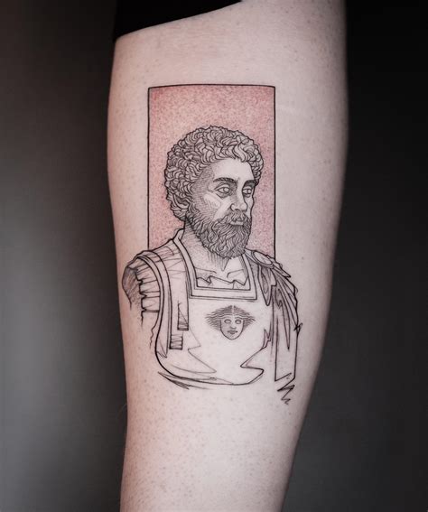 Marcus Aurelius I designed and tattooed at my private shop Moving ...