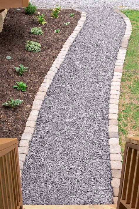 How to Lay a Budget Friendly Gravel Path | Backyard walkway, Walkway landscaping, Gravel landscaping