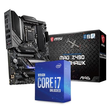 Bundle Deal: Intel Core i7 10700K CPU + MSI MAG Z490 TOMAHAWK Motherboard - AC34431+AC34458 | Mwave