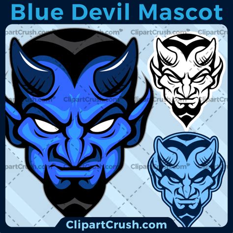 Blue Devils Mascot Logo / Download Blue Devil Clipart for Sports Teams – Clipart Crush