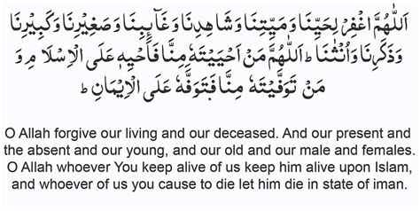 Dua For Funeral, Janaza Dua, Dua For Dead Parents