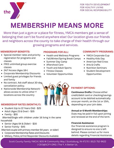 YMCA Membership | Scottsburg, IN | Scott County Family YMCA