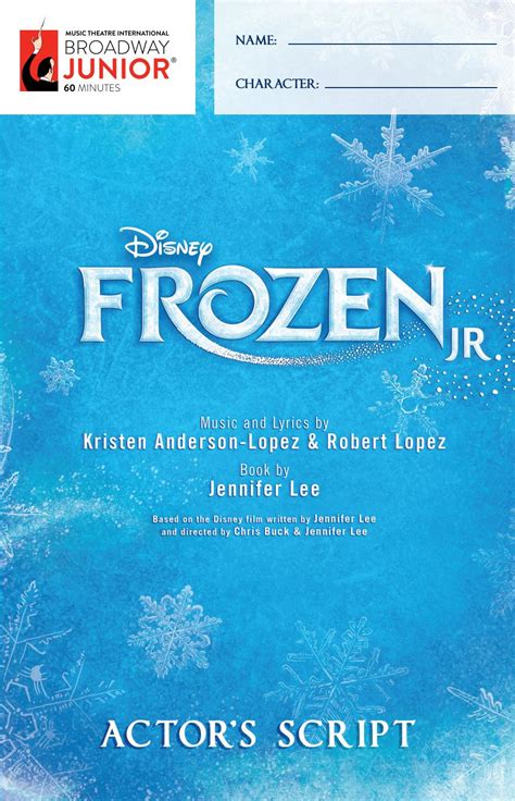 Frozen Junior Script - Disney S Frozen Jr Actor S Script Vebuka Com : Her frozen blast caught ...