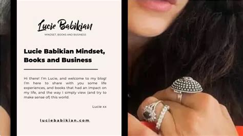 PPT - Lifestyle Blogger, Mindset Motivation & Entrepreneur Mindset Books by Lucie Babikian ...