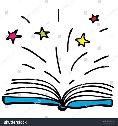 Cartoon Magic Book Stock Vector 80683996 - Shutterstock