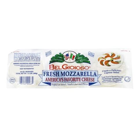 BelGioioso Cheese BelGioioso Fresh Mozzarella Cheese, Ball 3-8 oz (24 ...