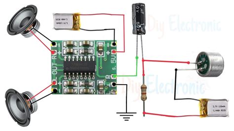 How to connect mic in any amplifier board - DiyElectronic