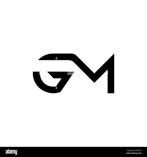 Initial GM Letter Linked Logo. GM letter Type Logo Design vector ...