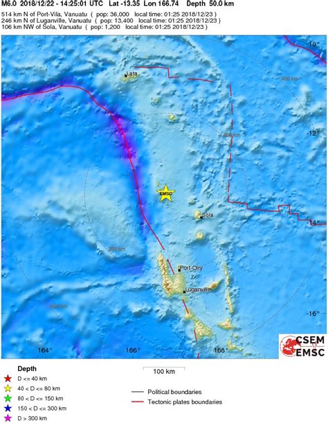 Shallow M6.0 earthquake hits Vanuatu - The Watchers