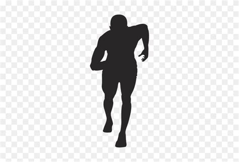 Athlete Running Silhouette - Running Silhouette PNG - FlyClipart