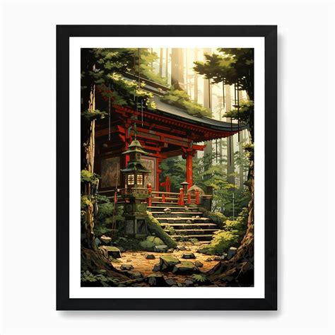 Shinto Shrines Japanese Style 5 Art Print by PixelPerfect - Fy