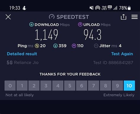 Jio True 5G speed in Kalyan - Samsung Members