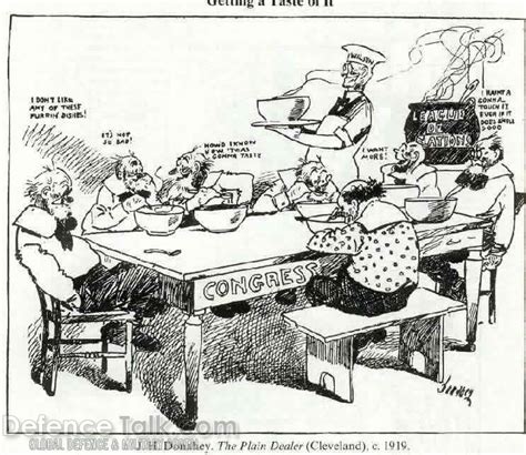 League of Nations Cartoon from the World War I | DefenceTalk Forum