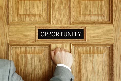 When opportunity comes knocking (how to answer the door!)