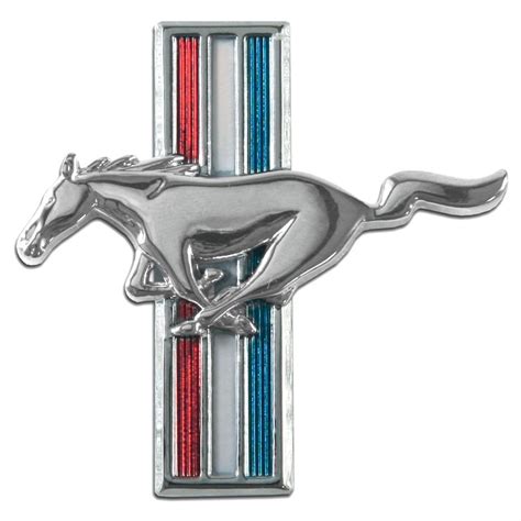 1965-1966 Ford Mustang Emblem Running Horse Dr Side