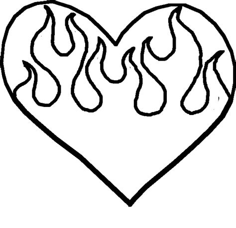 Download Flame Heart - Draw A Heart With Flames - Full Size PNG Image - PNGkit