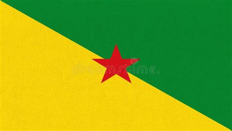 Flag of French Guiana. Official Symbol of French Guiana. French Guianese Creole Stock ...