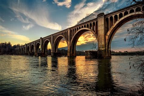 Photograph James River rail bridge by Bill Dickinson on 500px | Best sunset, Richmond park ...