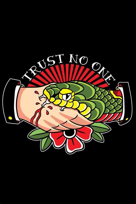 Trust No One Tattoo Ink in 2020 | First tattoo, Traditional tattoo old ...