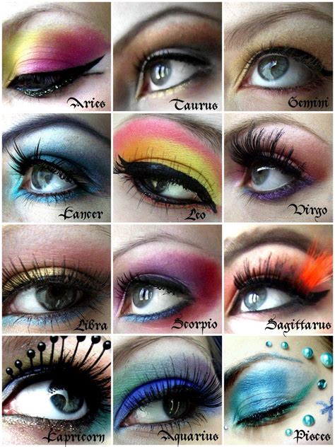 Zodiac(star sign) based makeup #makeup_goals | Zodiac sign fashion ...