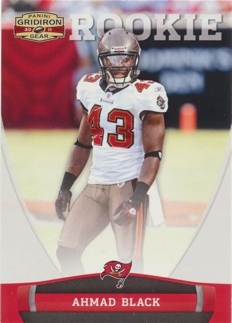 AHMAD BLACK 2011 GRIDIRON GEAR BASE ROOKIE CARD #153 TAMPA BAY BUCCANEERS RC | eBay