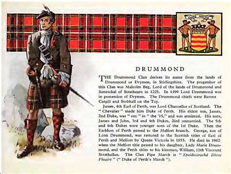 Clan Drummond, their Castle and information.