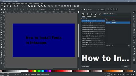 How to Add Fonts to Inkscape - ByteXD