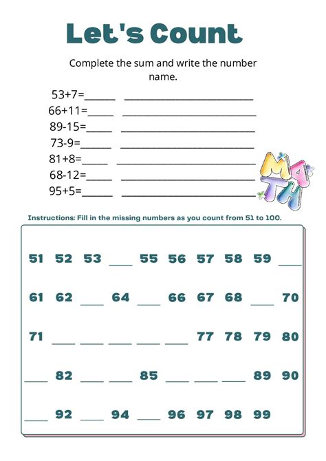 Free Printable Math Worksheets - Worksheets Library