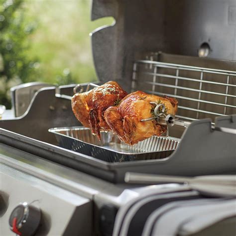 Weber 7652 Rotisserie Kit For GENESIS, Genesis II 2B & 3B Gas Grills ...