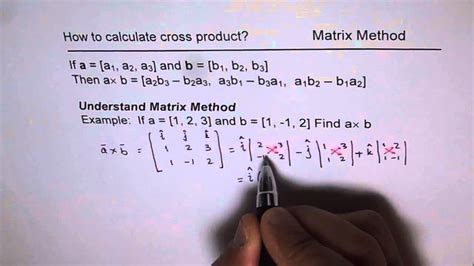 How To Calculate Cross Product Matrix - YouTube